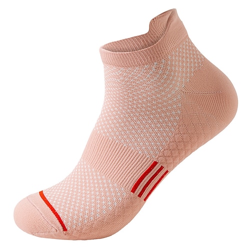 Sportsocken laufsocken 1 Paar Grundlegend Damen Röhrensocken Atmungsaktiv Rutschfest Fitnesstraining Laufen Joggen Skateboarding Radsport Sport Einfarbig Polyester Schwarz Weiß Rosa Image