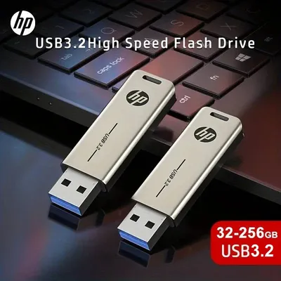 HP USB3.2 Flash Drive 32GB 64GB 128GB 256GB High Speed Sticks External Storage Metal Pen Drive