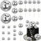 28PCS Disco Ball Cake Toppers Disco Ball Cake Decoration 70