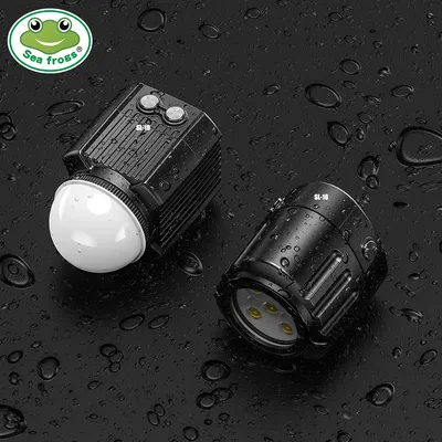 Seafrogs 2000 LM Mini Rechargeable LED Light Scuba Diving Photography Lamp Waterproof Lighting for