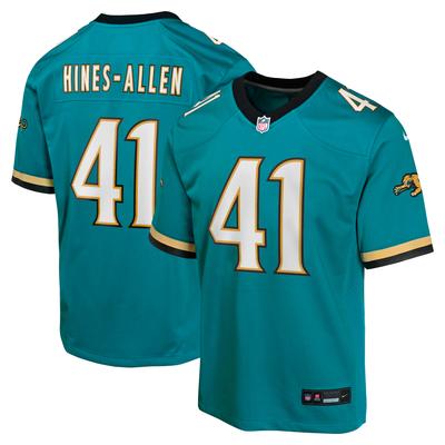 Jacksonville Jaguars Nike Game Sekundär Ausweichtrikot - Blaugrün - Josh Hines-Allen - Jugendliche Image