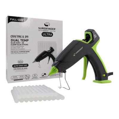 Surebonder Ultra Dual Temperature Hot Glue Gun Kit with 20 Glue Sticks DT-3100FAMZS - 120V, 100W