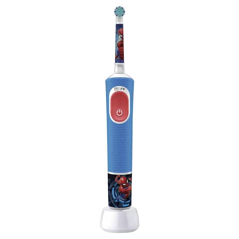 Braun Oral-B Vitality Pro 103 Kids Spiderman Zahnbürsten Blau Image