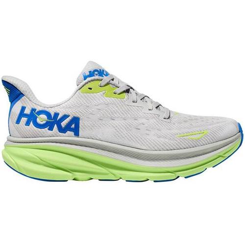 HOKA Herren Laufschuhe CLIFTON 9, Größe 42 ⅔ in Silber