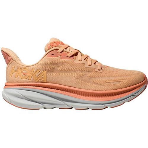 HOKA Damen Laufschuhe CLIFTON 9, Größe 40 in Braun