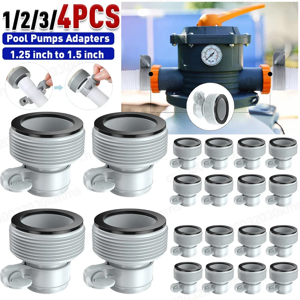 Pools ch lauch adapter für Sand pumpe Ersatz schlauch adapter Pool pumpen teil mit Kolben ventil für Intex-Schwimmbad zubehör Image