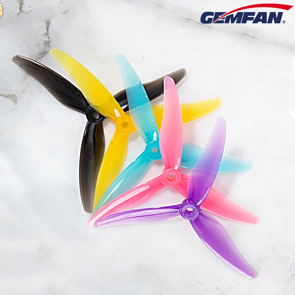 2 Paar Gemfan Hurricane 51477 5,1X4,77X3 3-Blatt PC Propeller für RC FPV Racing Freestyle 5 Zoll Drohnen Ersatz DIY Teile Image