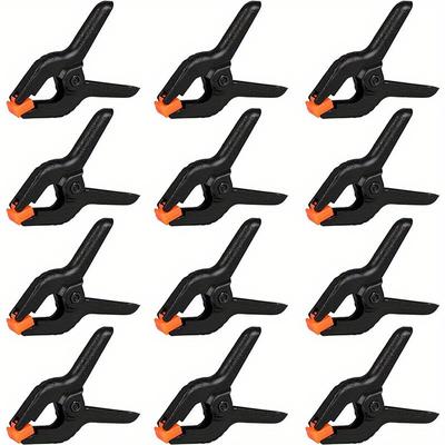 TEMU 12pcs 2- Clamps - Plastic For Woodworking, Backdrops & Crafts