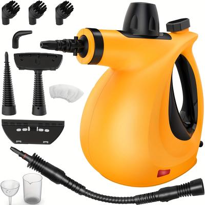 TEMU Steam Cleaner, Pressurized Chemical-free Handheld Steam Cleaner For Home Use With 11pcs Multi-surface Tools, Multipurpose Steamer For Cleaning Home, Upholstery, Grout, Tile And Car Detailing