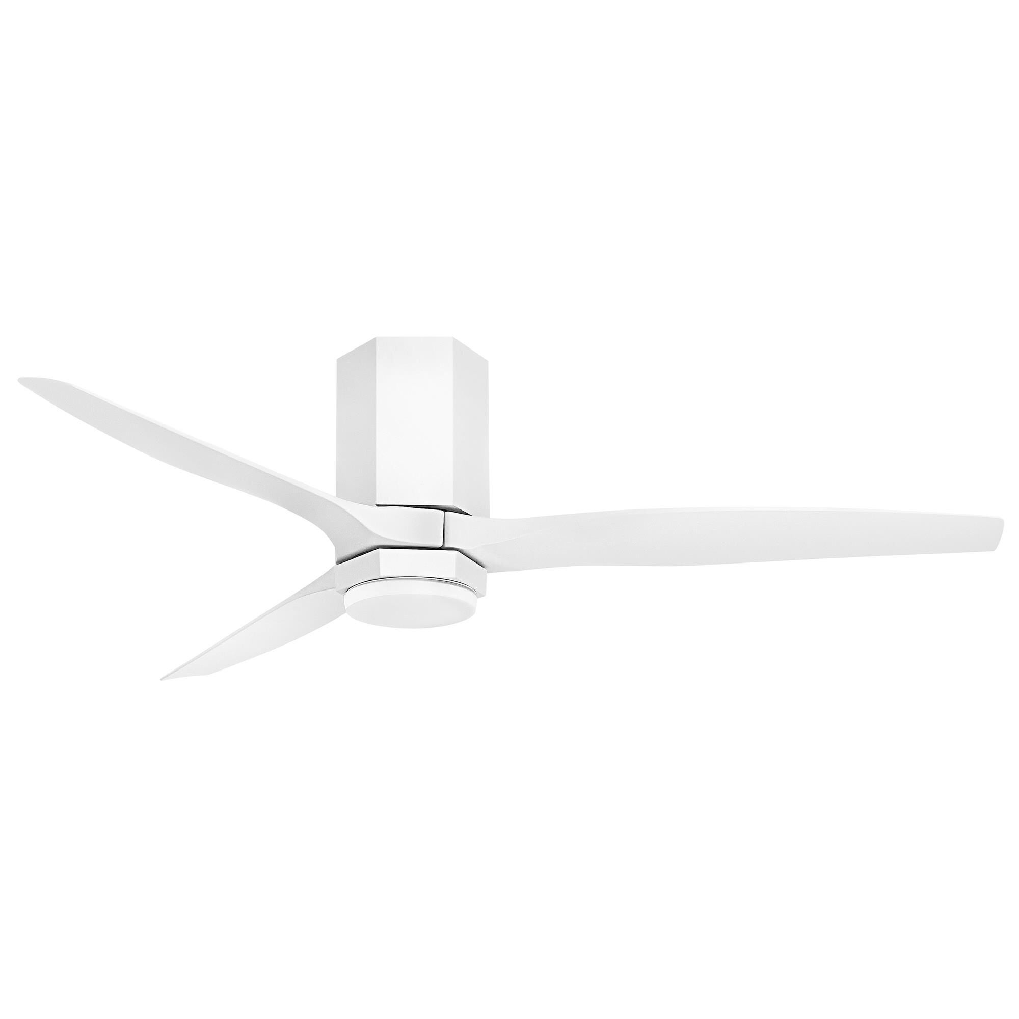 Hinkley Lighting Facet 52 Inch Flush Mount Fan with Light Kit - 905852FWW-LDD