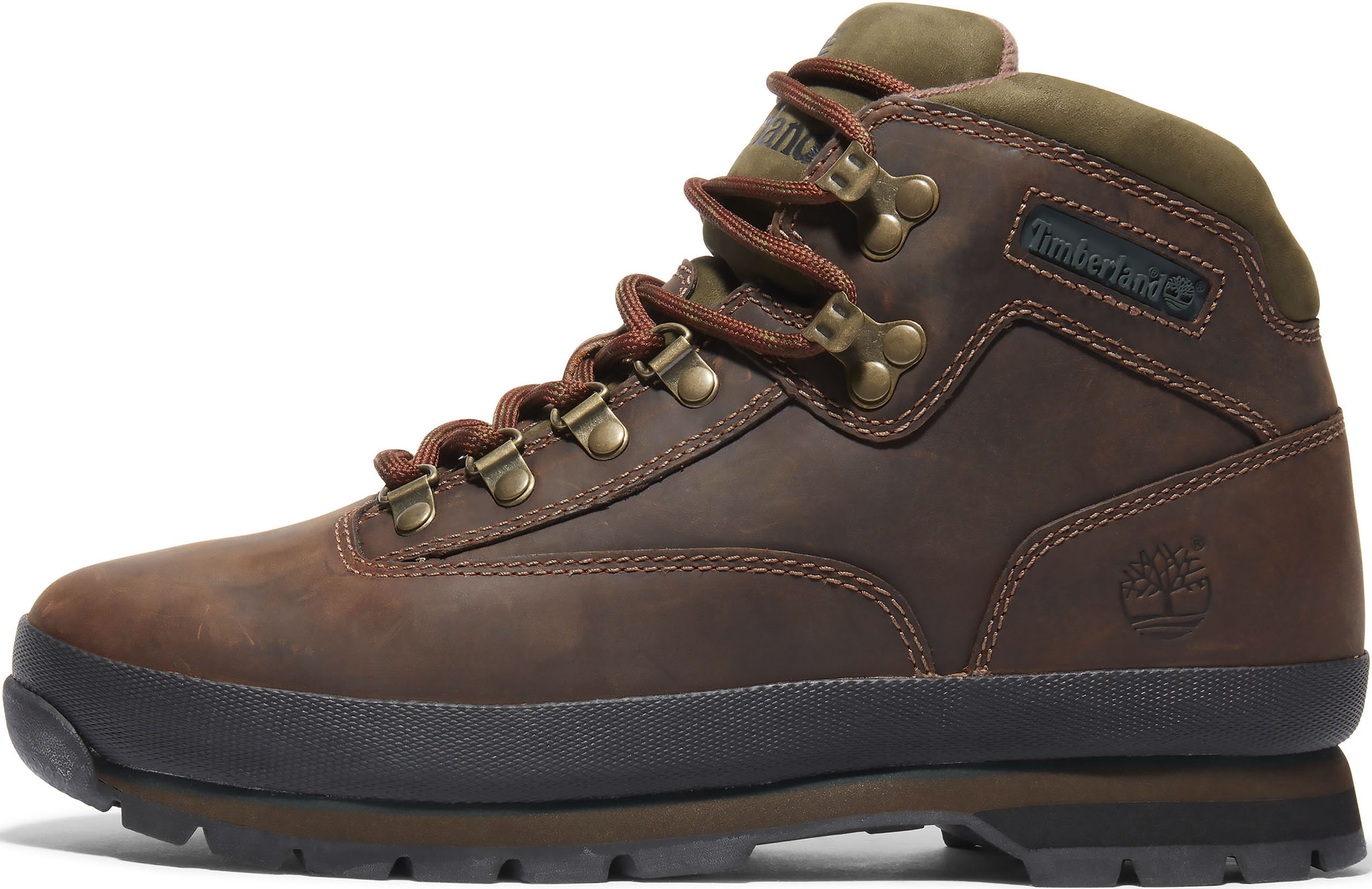 Wanderschuh TIMBERLAND "Euro Hiker F/L", Gr. 40, braun (dunkelbraun), Leder, Schuhe