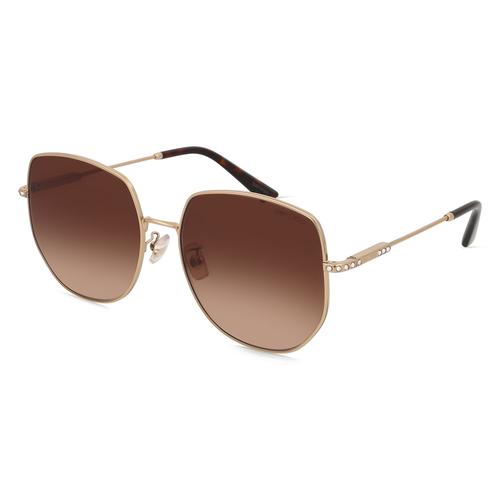 Jimmy Choo 0JC4006BD Damen-Sonnenbrille Vollrand Eckig Edelstahl-Gestell, gold