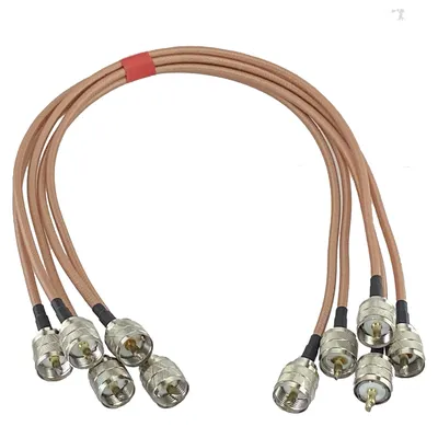 RG400 Double UHF PL259 Male Plug to PL259 Male Plug Crimp Connector RF Pigtail Coax Jumper Cable