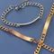 Fnixtar 2023 New Stainless Steel Cuban Chain Bracelet Classic Jewelry Bracelet With Extender Men