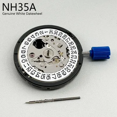 Japan Genuine NH35 Mechanical Movement Tmi Version NH35A High Accuracy 24 Jewels White 3H Datewheel