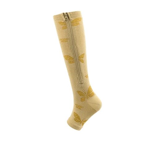 Calze a compressione Calze sportive Calzini da corsa 1 paio Di base Per donna Calzini a tubo Traspirante Comodo Allenamento in palestra Calcio Corsa Jogging Ciclismo Gli sport Color Block Poliestere