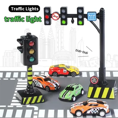 Modell Ampel für frühe Sicherheit pädagogische Mini Ampel Licht Modell Spielzeug für Kinder Block Image