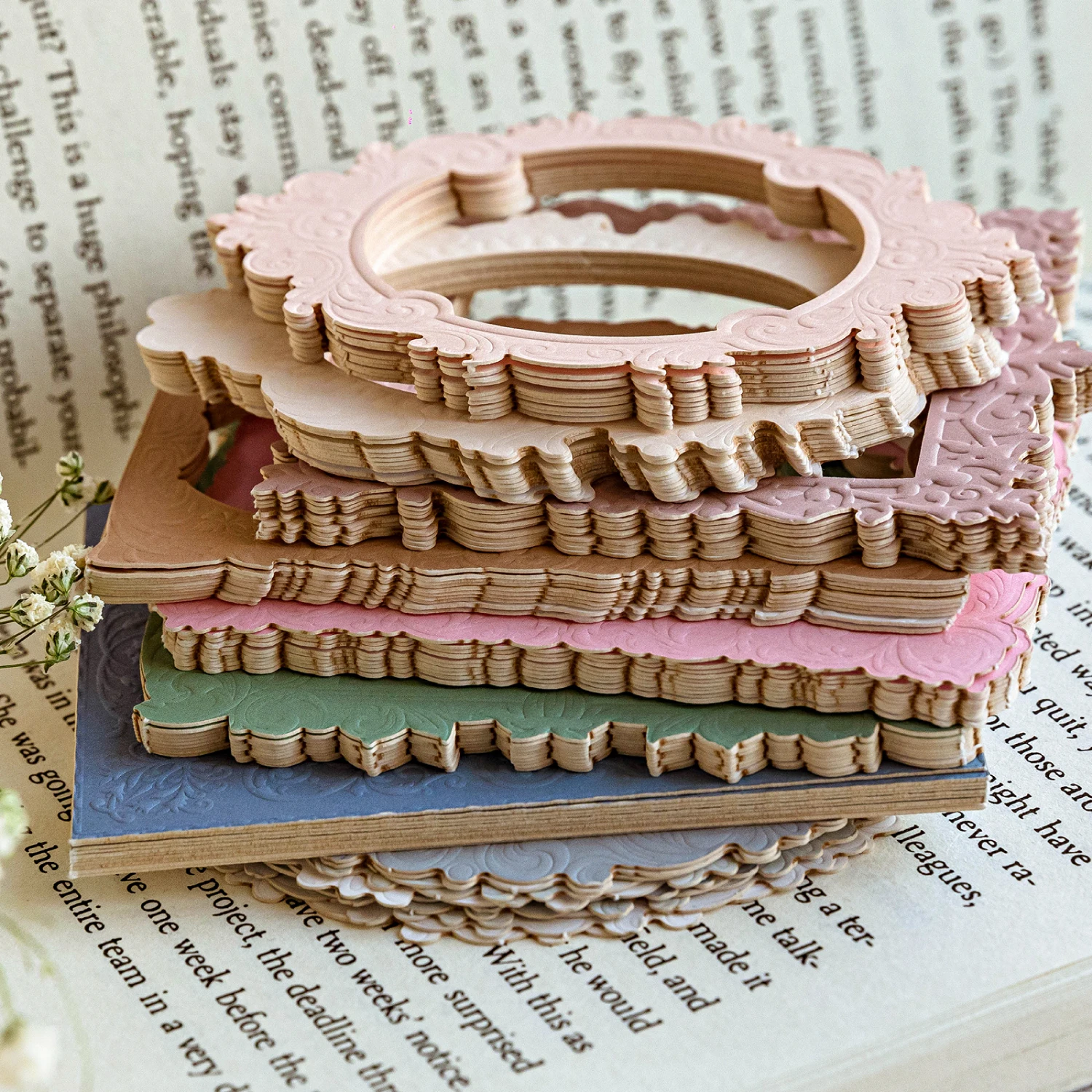 10 pièces Vintage découpe cadre reliefs Texture papier indésirable Journal bricolage Scrapbooking Collage matériaux planificateur papeterie créative