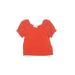 J.Crew Factory Store Short Sleeve Top Orange Sweetheart Tops - Kids Girl's Size X-Small