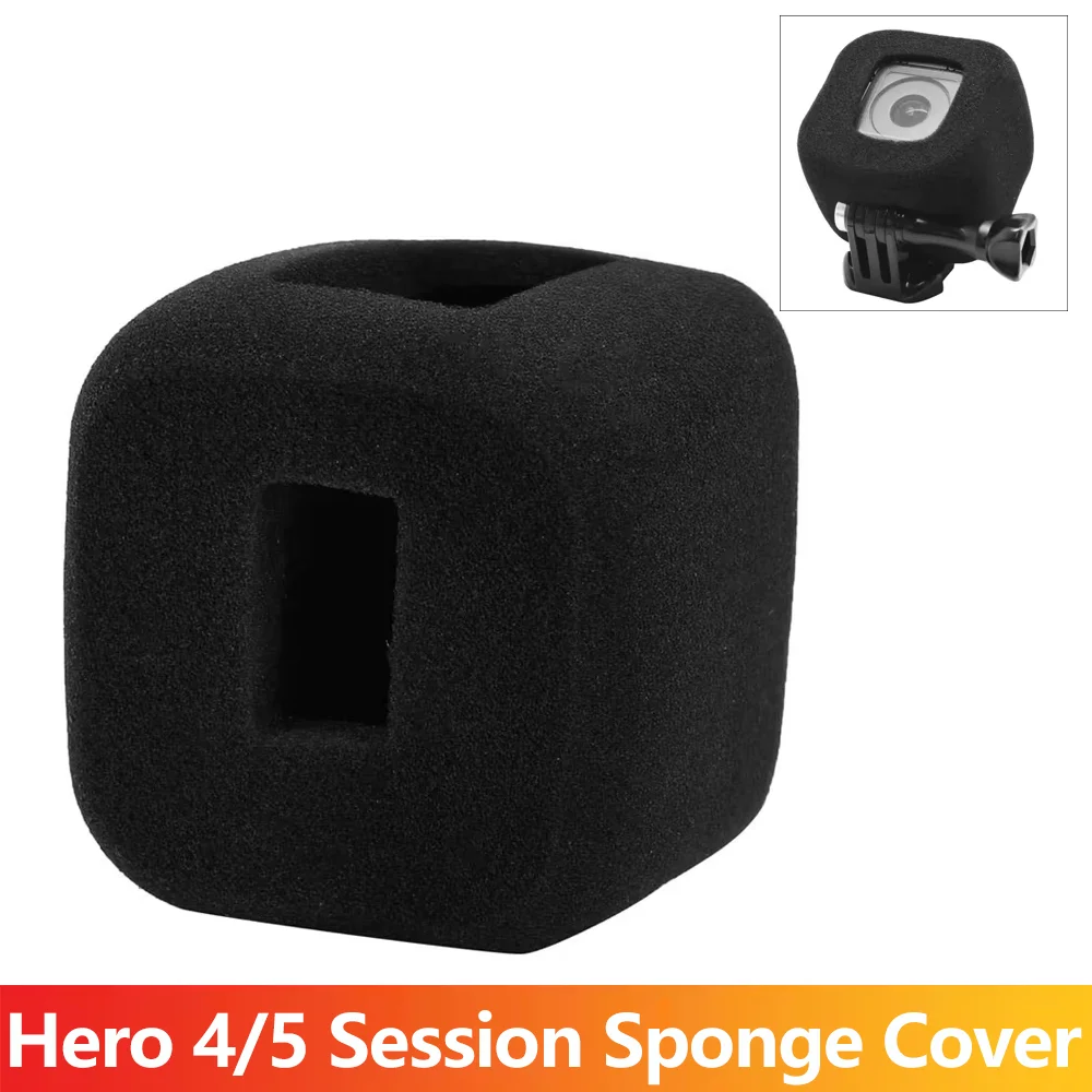 Hero 4/5 Sitzung, Schwammabdeckung, Windschutzscheibenabdeckung für GoPro Hero 4 5, Sitzung, Action-Kamera, Rauschunterdrückung, winddichtes Gehäuse Image