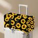 TEMU 1pc Large Capacity Travel Tote Bag, Sunflower Pattern Print Fashionable Crossbody Bag, Tote Bag With Shoe Compartment, Portable Overnight Luggage Bag, Suitable For Gym, Yoga