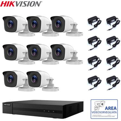 Hikvision - videoüberwachungsset dvr 8 kanäle 8 kameras 2 mpx