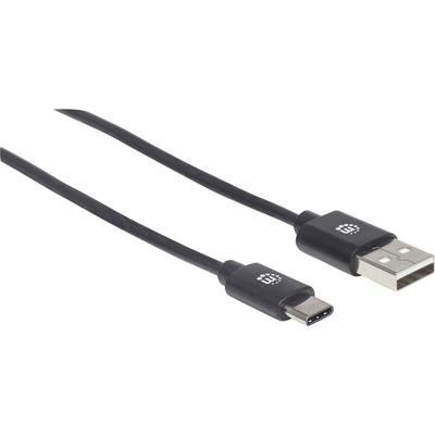 Manhattan - USB-Kabel usb 2.0 usb-a Stecker, usb-c® Stecker 3.00 m Schwarz 354936 Image