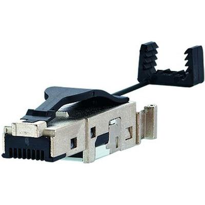 Metz Connect - btr Netcom Modular-Stecker Cat6 RJ45 26-22AWG sw Feldkonf geschirmt f.Litzenleiter