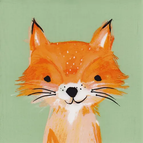 Papierservietten Foxy, 33 x 33 cm, 20 Stück