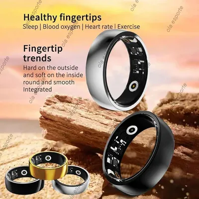 New Health Life Smart Ring Men Woman Blood Oxygen Heart Rate Blood Pressure Sleep Monitor Sport