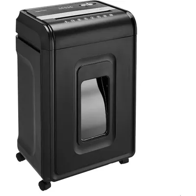 Paper Shredder with Pullout Basket, Black, Cross Cut, CD and Credit Card, Home Office, 24 Sheet