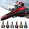 Mountain Road Bike Seat Comfortable Soft Cycling Cushion Exercise Bike Saddle PU Leather Gel Filled