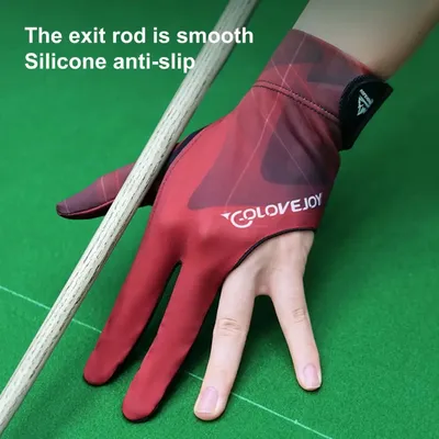 Billiards Gloves Enhanced Grip Left Right Hand Open Three Finger Professional Billiards Gloves