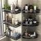 Étagère de salle de bain, organisateur de rangement de cuisine, support de shampoing en alliage d'aluminium, étagère de douche, accessoires de salle de bains, étagère sans perceuse