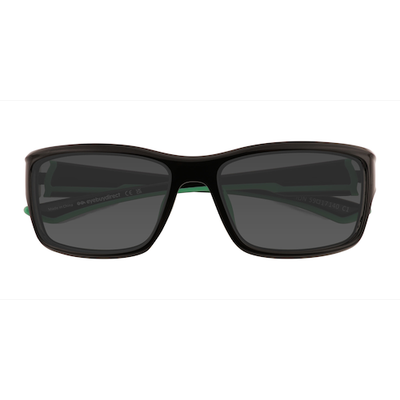 Unisex s rectangle Black Eco Friendly,Plastic Prescription sunglasses - Eyebuydirect s Ion