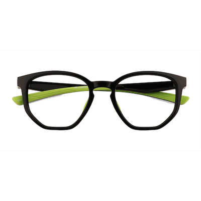 Unisex s horn Black Plastic Prescription eyeglasses - Eyebuydirect s Atom