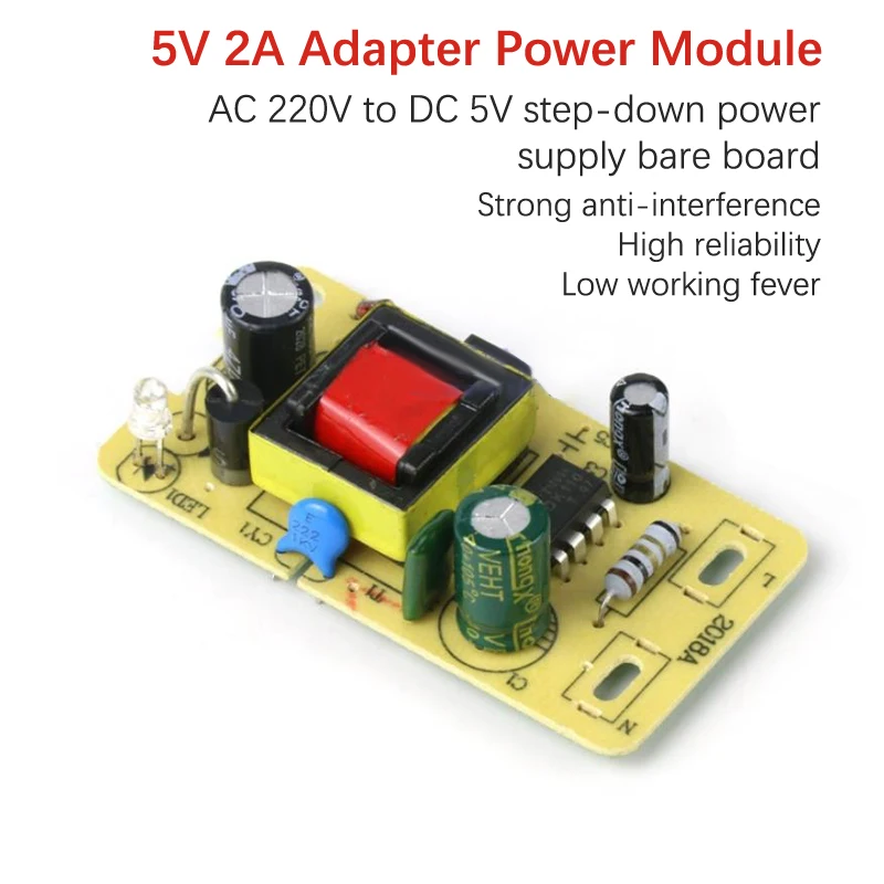 1PC 5V 2A Adapter AC 220V zu DC 5V Schaltnetzteil Modul Step-Down Netzteil Board Image