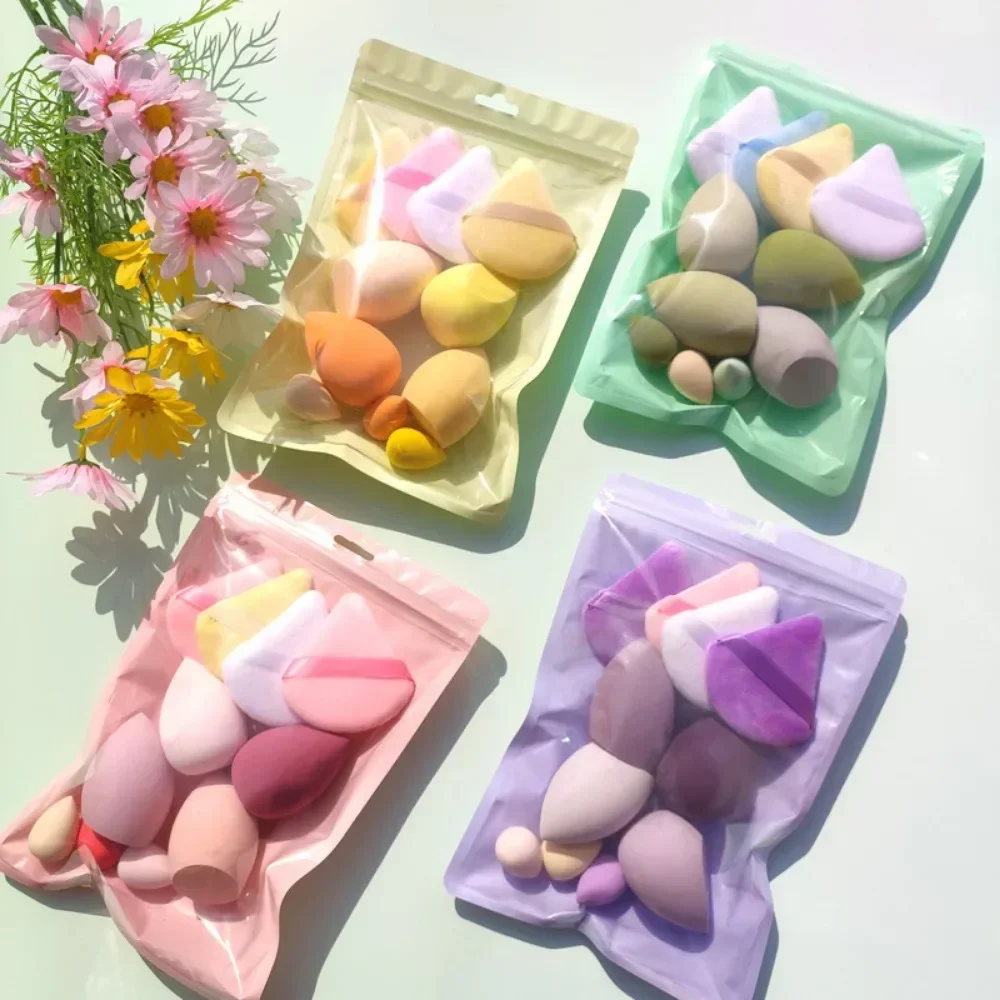 11/12Pcs Cosmetic Puff Make-Up Schwamm Mixer Schönheit Ei Foundation Schwämme Pulver Puff Frauen Bilden Zubehör Schönheit Werkzeuge
