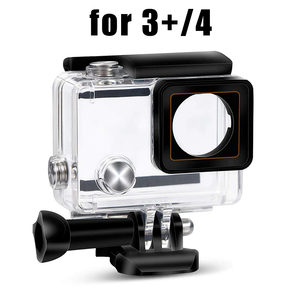 Wasserdichte Fall Filter Zubehör Für GoPro Hero4 3 + Tauchen Unterwasser Gehäuse Schutz Abdeckung Für Go Pro4 3 + GoPro4 fall Shell Image