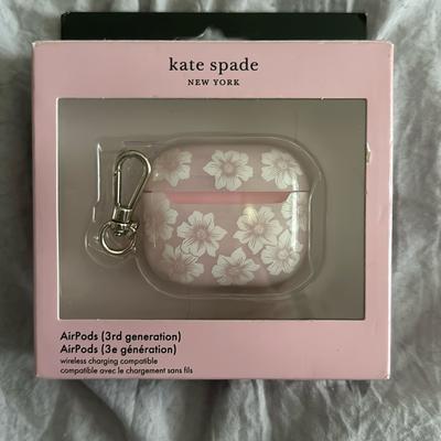 Kate Spade Headphones | Kate Spade Airpods Pro Series 3 Case Nwt | Color: Pink/White | Size: Os