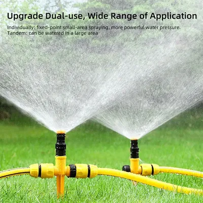 360° Garden Sprinkler Rotation Irrigation Watering System Automatic Agriculture Lawn Farm Greenhouse