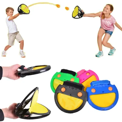 Racket Throw And Catch Ball Game Sensory Integration Parent Child Interaction Outdoor Toys Kids