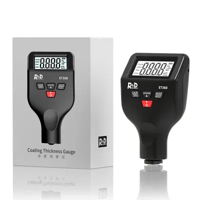 R&D ET360 Magnetic Thickness Gauge Backlight Car Paint Tester 0-1500um Work Under Low Temperature