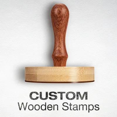 Personalized Wedding Stamp Seal Custom Logo Small Business Stamp Handmade Wood Block Rubber Stamp