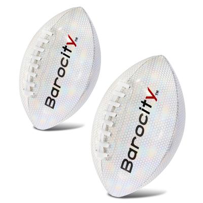 Barocity Footballs for Kids - 2 Premium Balls White Size 3 and Size 6