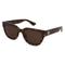 Gucci GG1578S Unisex-Sonnenbrille Vollrand Butterfly Acetat-Gestell, Havanna