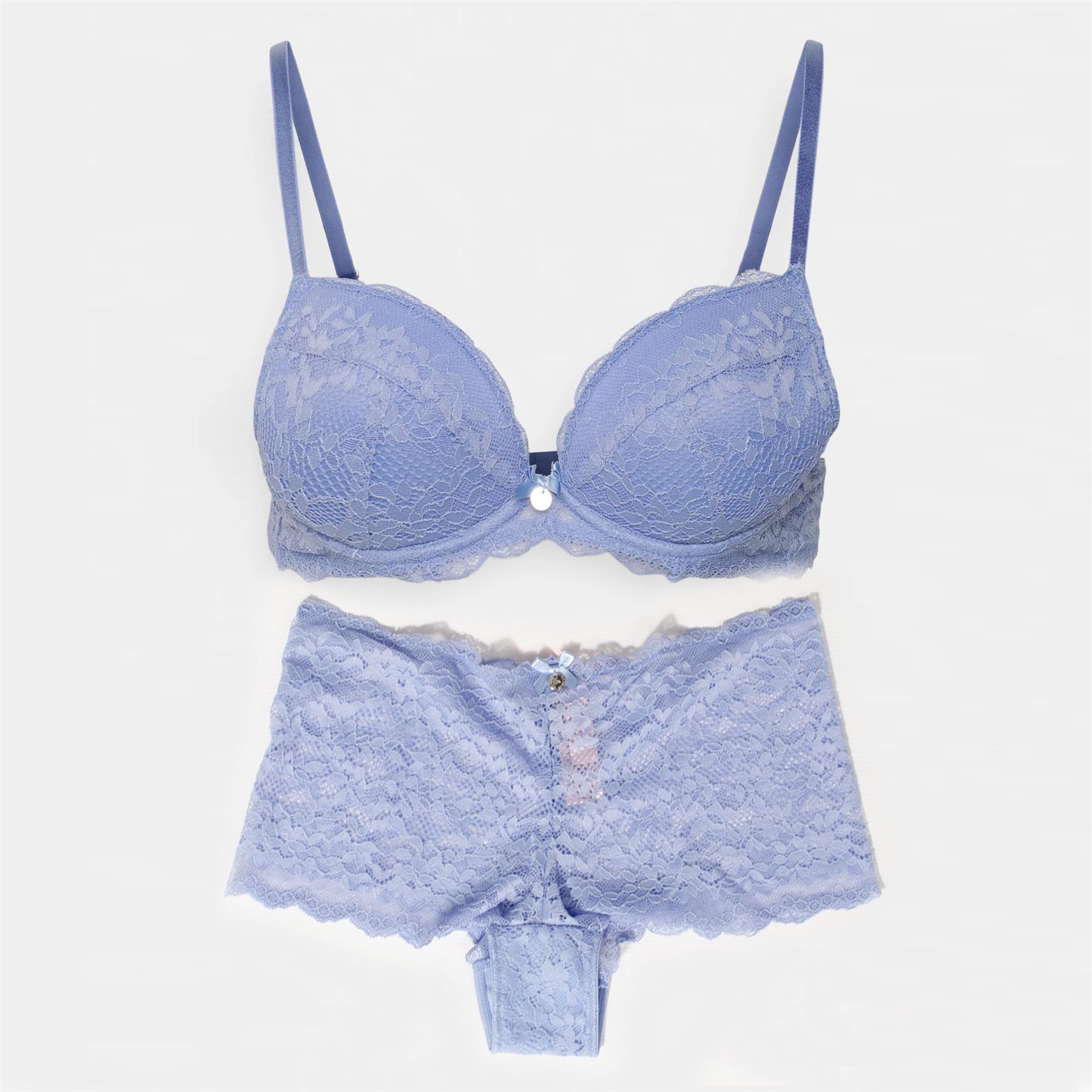 Boux Avenue Womens Mollie' Lace Briefs - Blue - Size 32C | Boux Avenue Sale | Discount Designer Brands