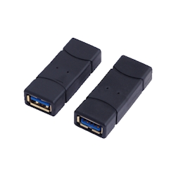 LogiLink USB 3.0-A F/F, USB 3.0-A, USB 3.0-A, Schwarz Image