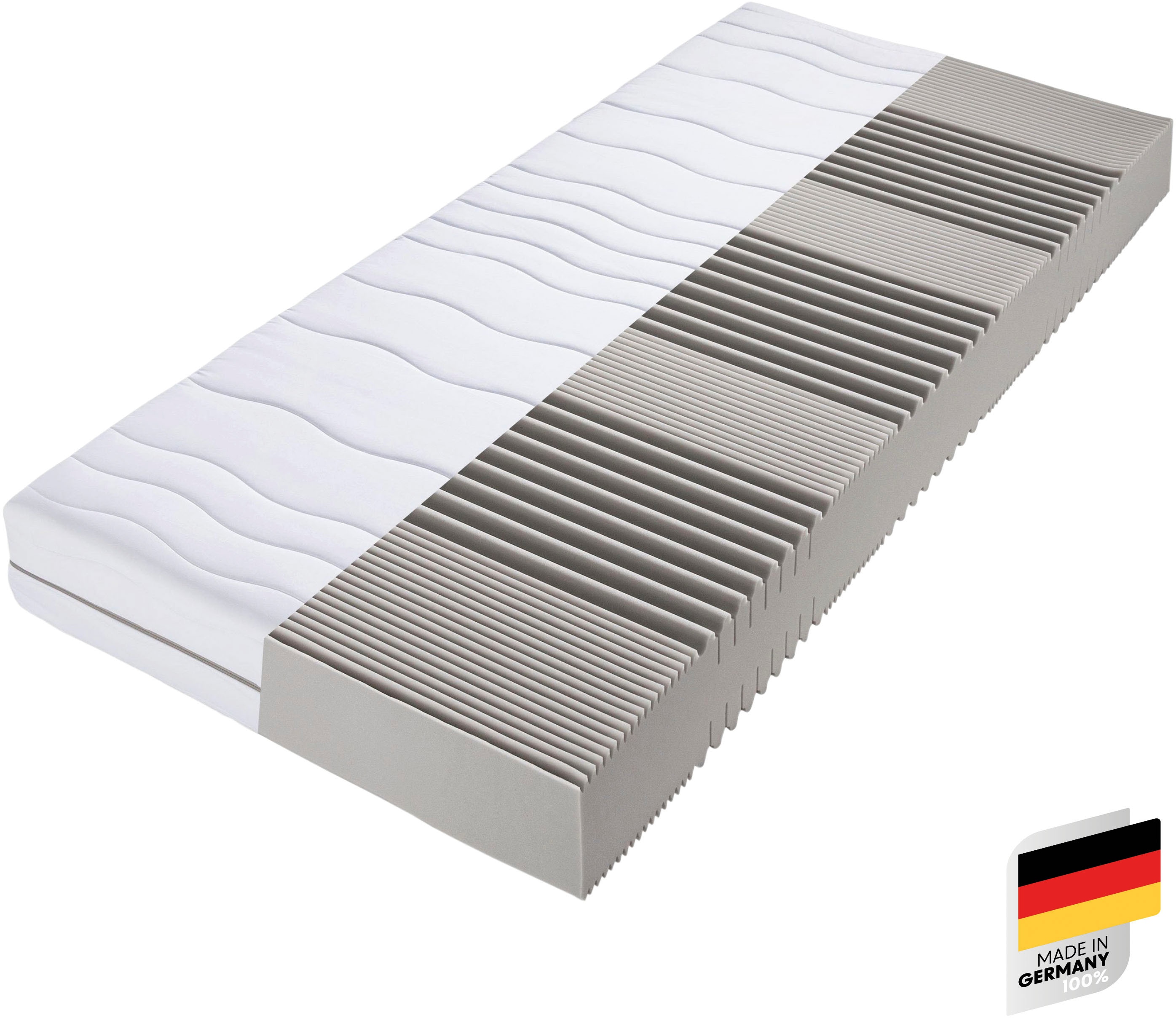 Komfortschaummatratze BECO "Matratze Selection MF, Matratze in 90x200 cm und weiteren Größen", weiß, B:80cm L:200cm, Bezug: 100% Polyester. Steppfüllung: 100% Polyester, Matratzen, Komfortschaummatratze, Matratze in zwei Höhen 14 oder 22 cm