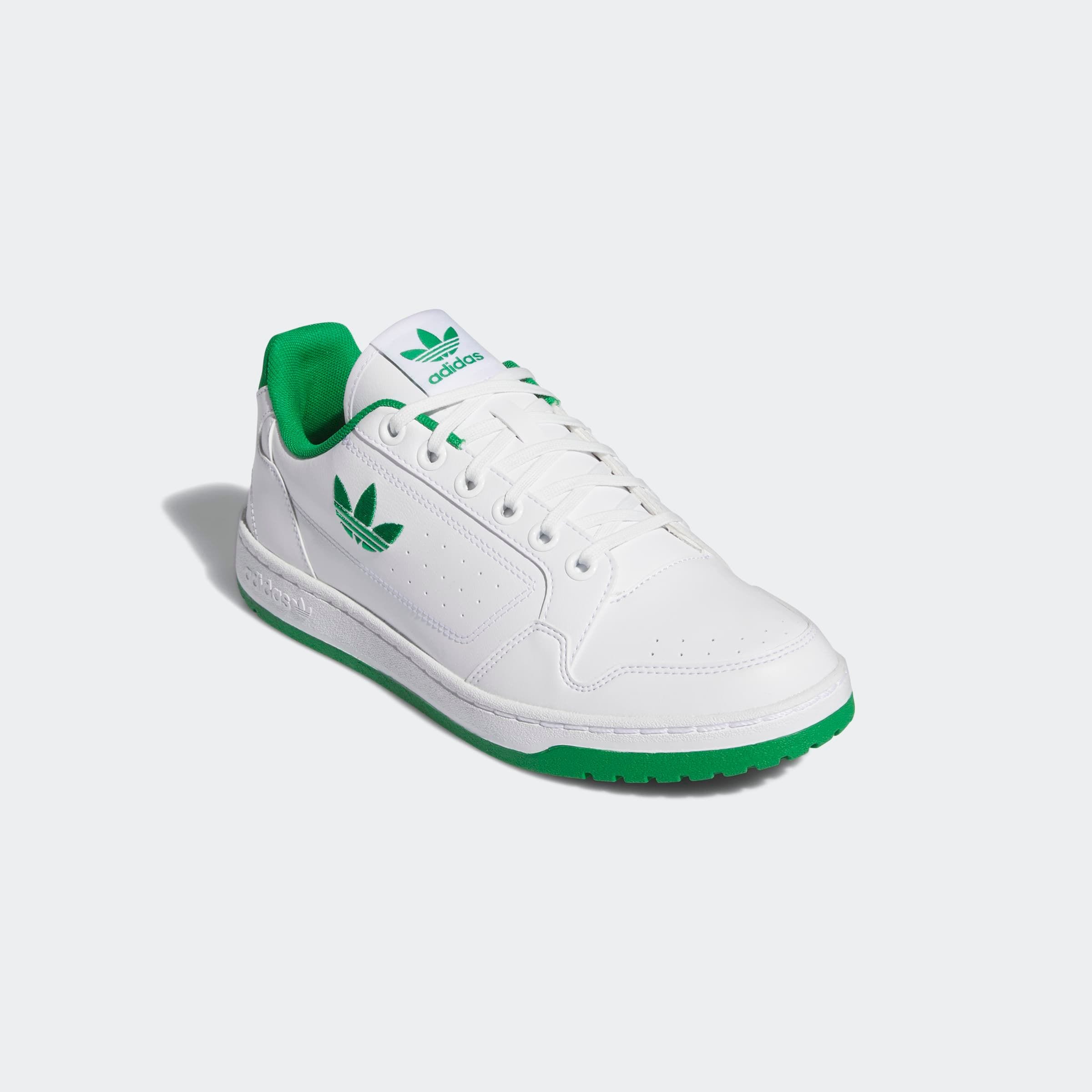 Sneaker ADIDAS ORIGINALS "NY 90", Gr. 48, weiß (cloud weiß, cloud weiß, grün), Synthetik, Schuhe